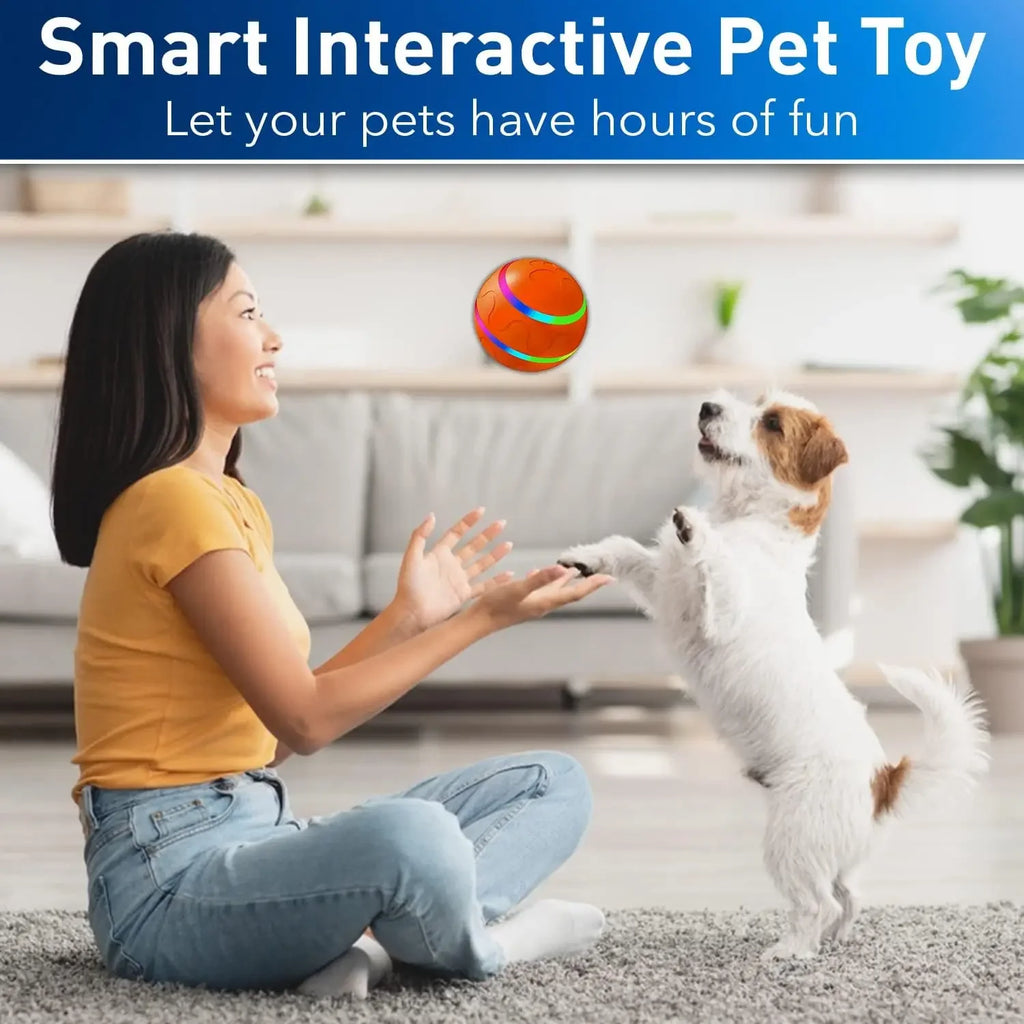 Ultimate Smart Interactive Dog Toy Ball - Remote-Controlled, Waterproof, Multi-Action Fun for Aggressive Chewers!