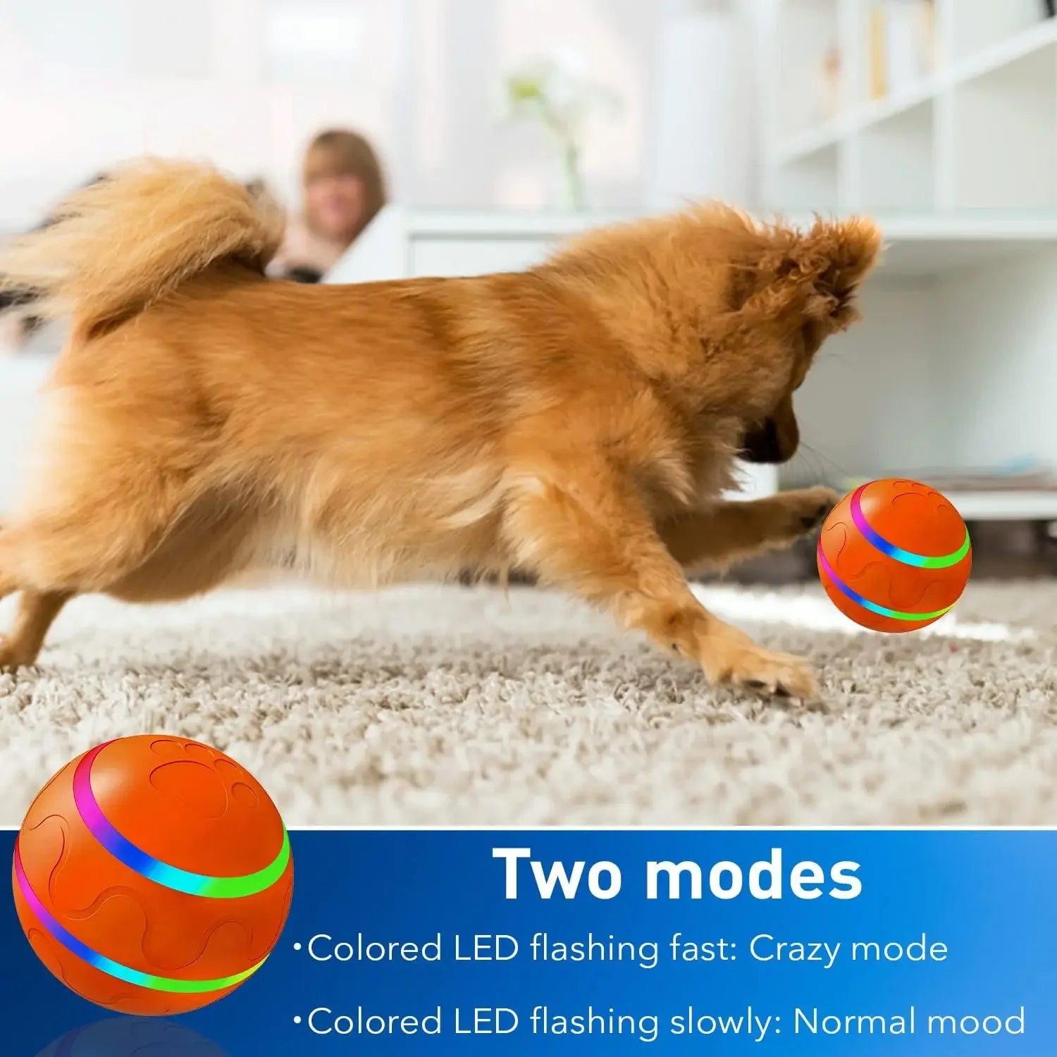 Ultimate Smart Interactive Dog Toy Ball - Remote-Controlled, Waterproof, Multi-Action Fun for Aggressive Chewers!